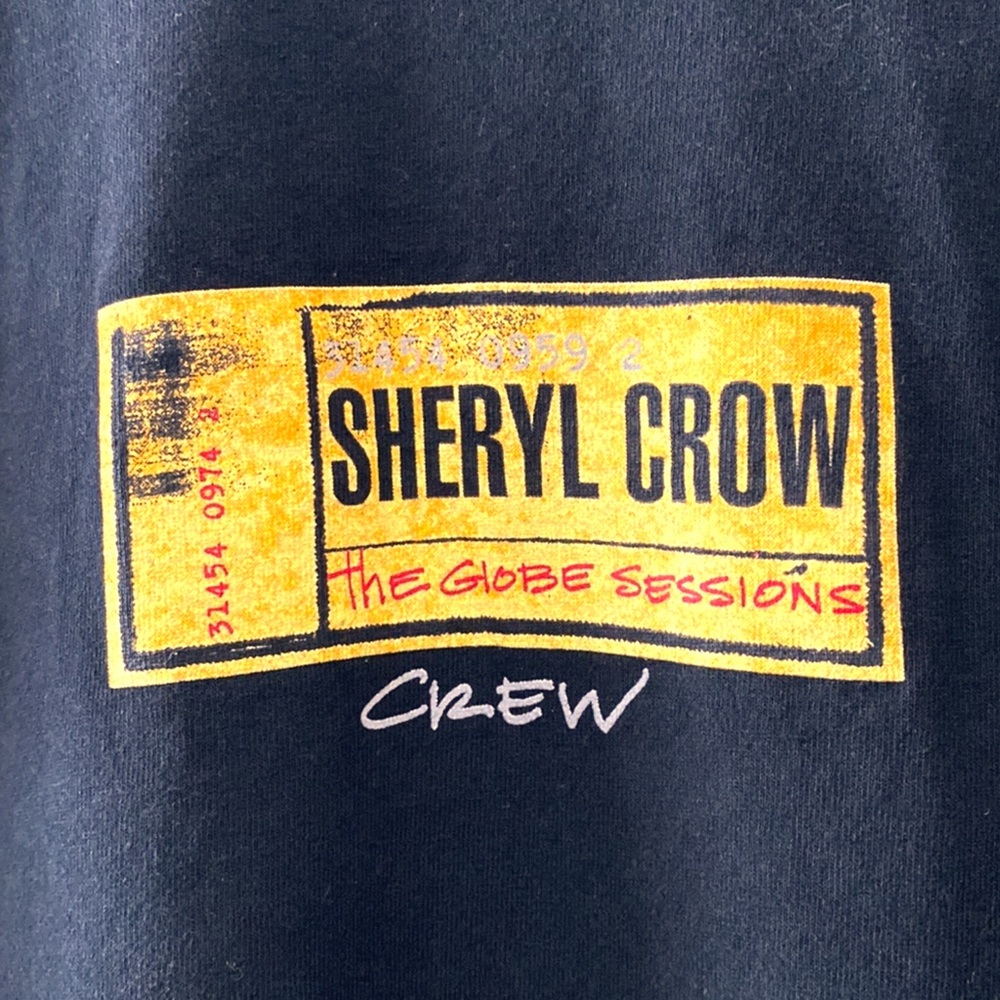 Sheryl Crow Crew T-Shirt, Size XL.